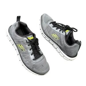 Skechers Track Moulton Lightweight Memory Foam Sneakers Size M10.5 Charcoal BLCK